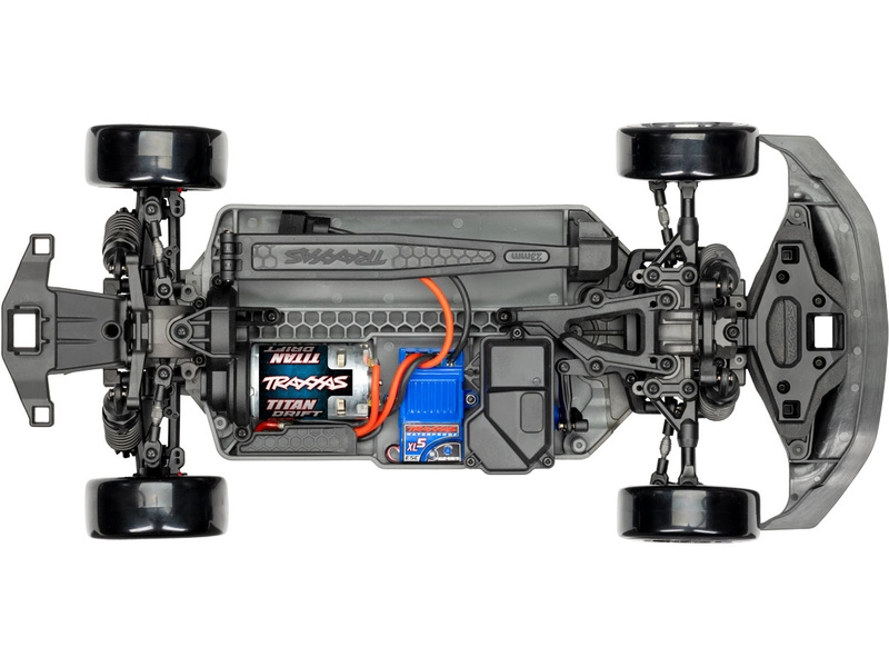 RC auto Traxxas 4-Tec Drift Ford Mustang 1:10 RTR, modrá