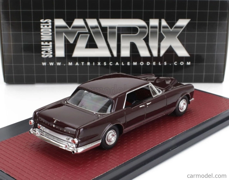 Modely v mierke Matrix Facel vega Excellence Ex2 1962 1:43 Bordo Silver