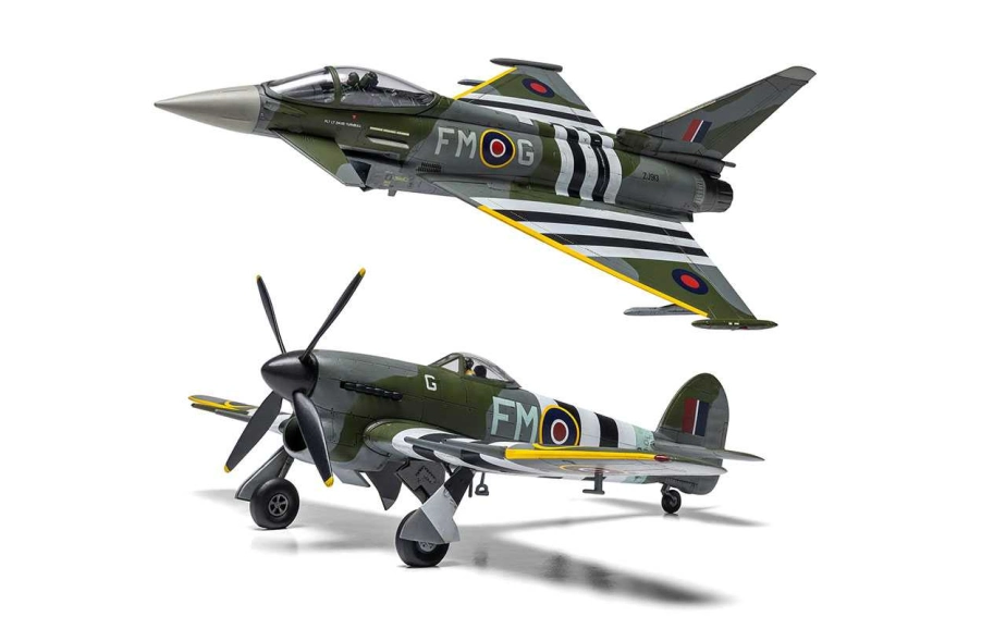 Classic Kit letadla A40001 - Eurofighter Typhoon FGR.4 (FMOG) + Hawker Typhoon Mk.Ib (Twin Pack) (1:72)