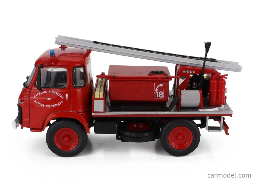 Edicola Saviem Tp3 Truck Fire Engine Saints En Puisaye 1972 1:43 červená