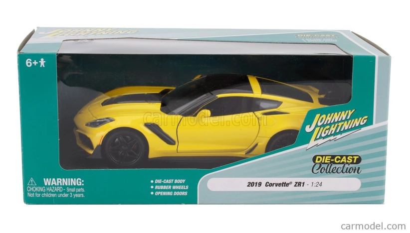 Johnny lightning Chevrolet Corvette Zr1 2019 1:24 Yellow Black