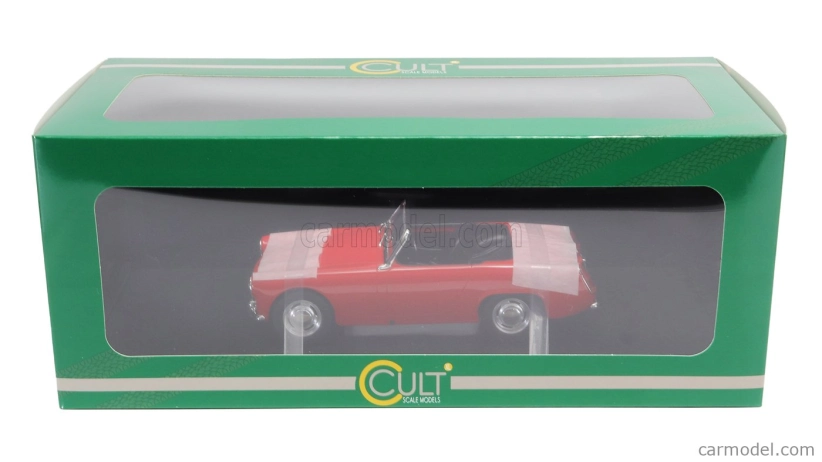 Modely v mierke Cult-scale Austin Healey Sprite Spider Open 1961 1:18 Červená