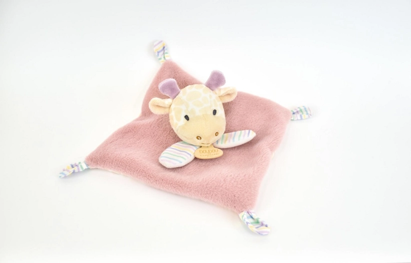 Doudou Plyšová mucholapka Ružová žirafa 19 cm