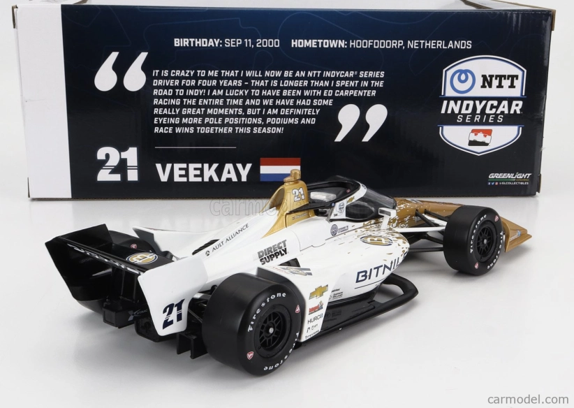 Greenlight Chevrolet Team Ed Carpenter Racing N 21 1:18, zlatá