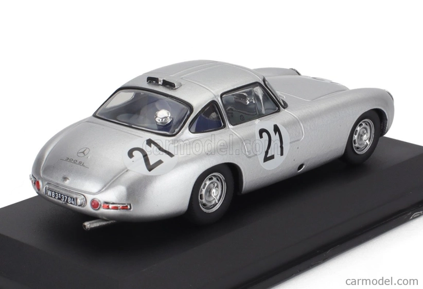 Edicola Mercedes benz 300sl 3.0l S6 Team Daimler-benz A.g. N 21 Winner 24h Le Mans 1952 Hermann Lang - Fritz Riess 1:43 Stříbrná Modrá