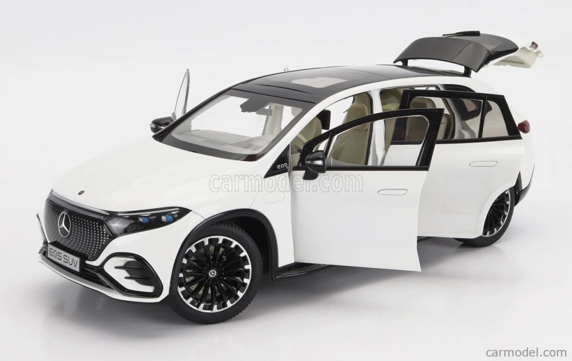 Nzg Mercedes benz Eqs Suv (x296) Von Mercedes-eq 2022 1:18 Diamantově Bílá