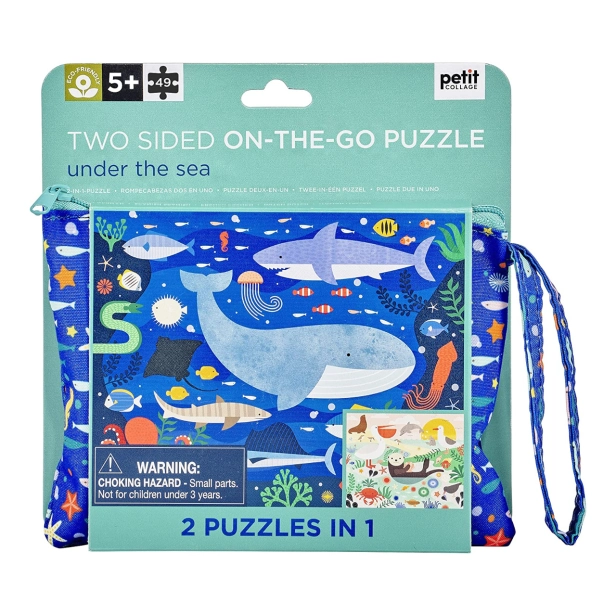 Petit Collage Obojstranné puzzle pod morom
