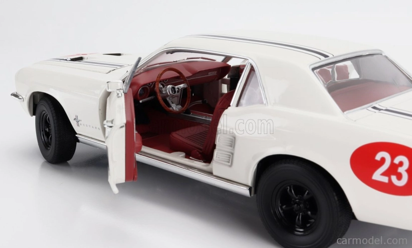Greenlight Ford usa Mustang Coupe N 23 Thrill Circus By Karnes 1967 - The Mod Squad 1:18 Bílá