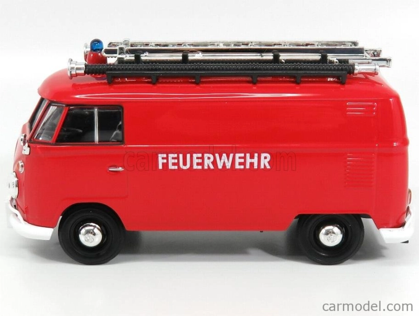Motor-max Volkswagen T1 Type 2 Van Feuerwehr 1962 1:24 Red