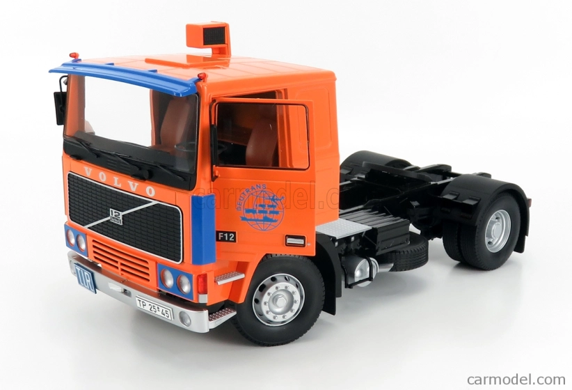 Road-kings Volvo F12 Turbo 6 Tractor Truck 2-assi 1977 1:18 Oranžová modrá