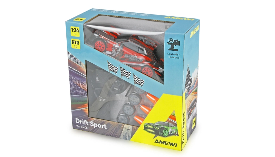 Drift Sport RC Muscle Car 4WD 1:24 RTR červené