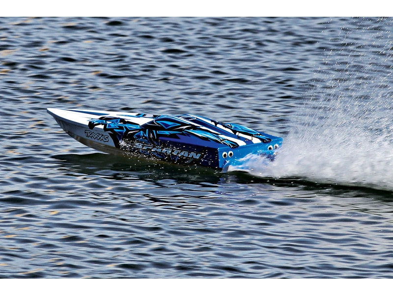 RC loď Traxxas Spartan TQi RTR, ružová