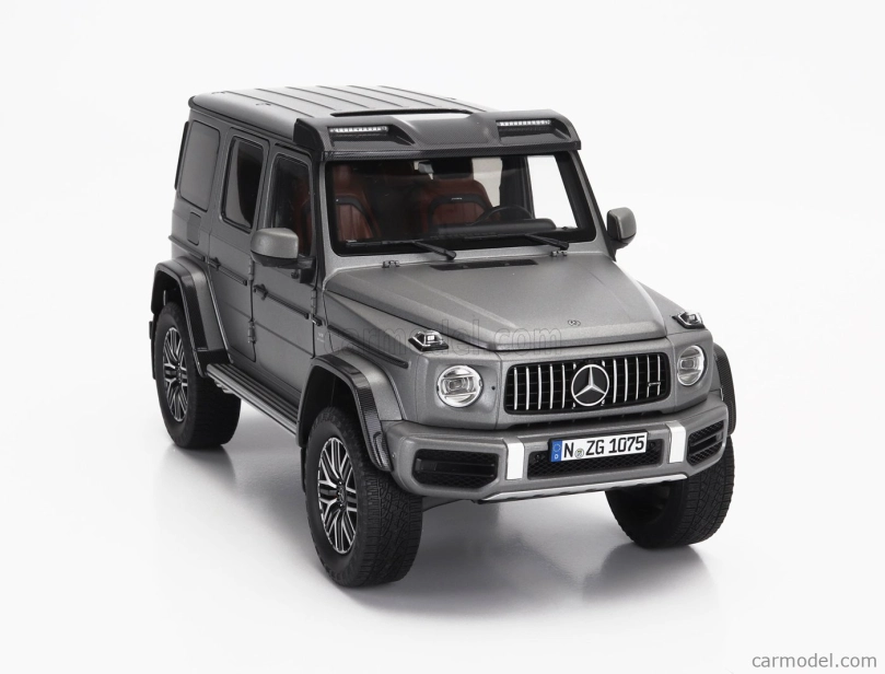 Nzg Mercedes benz G-class G63 4x4 Amg 2023 1:18 Platinová Magno Šedá