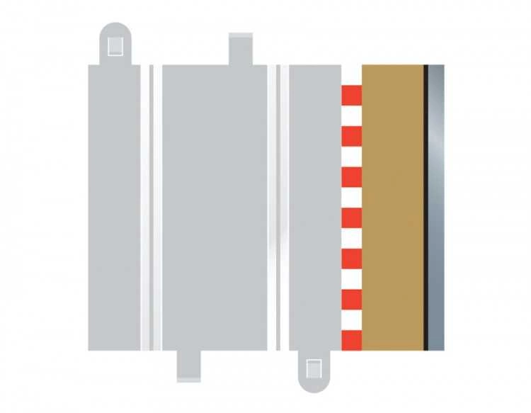 Rozšíření trati SCALEXTRIC C8223 - Half Straight Border/Barrier 