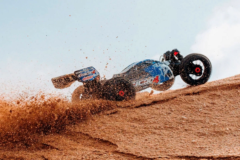 RC auto SYNCRO-4 – BUGGY 4WD 3-4S – RTR, modrá