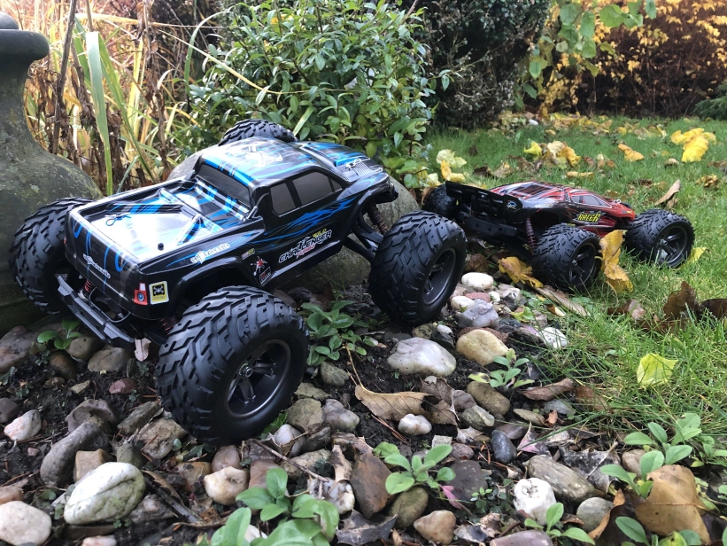RC auto X9115 Challenger monster inovovaná verzia, modrá + náhradná batéria