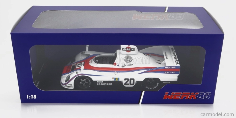 Werk83 Porsche 936 2.1l Turbo Team Martini Racing Porsche System N 20 Víťaz 24h Le Mans 1976 J. Ickx - G.van Lennep 1:18 Biela červená