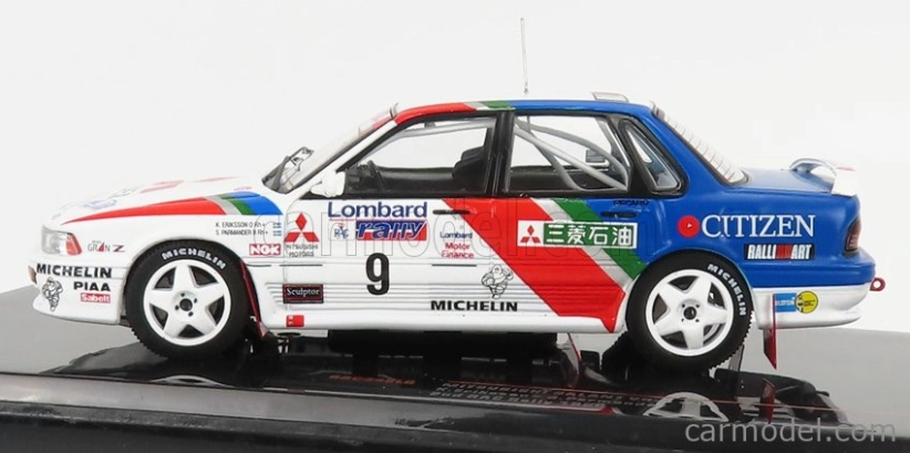 Ixo-models Mitsubishi Galant Vr-4 N 9 2nd Rally Rac Lombard 1990 1:43, bílá