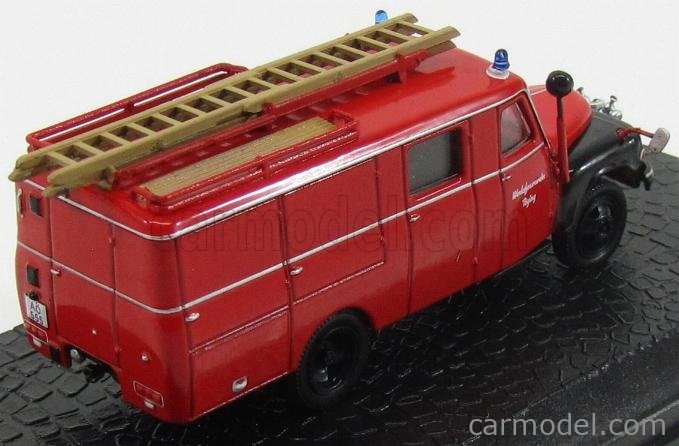 Edicola Hanomag Lf8 Al 28 Truck Werksfeuerwehr Toging Fire Engine 1958 1:72 Red Black