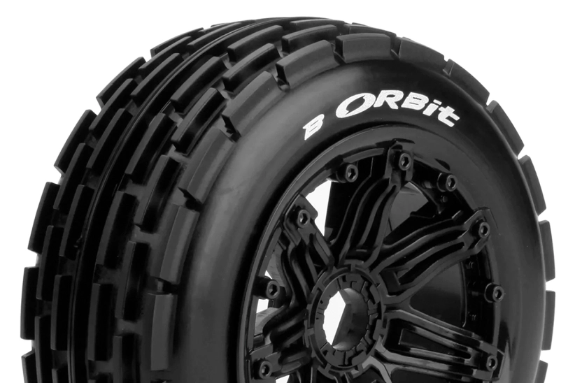 B-ORBIT SPORT 1/5 Baja přední 24mm hex, černé disky, 2 ks