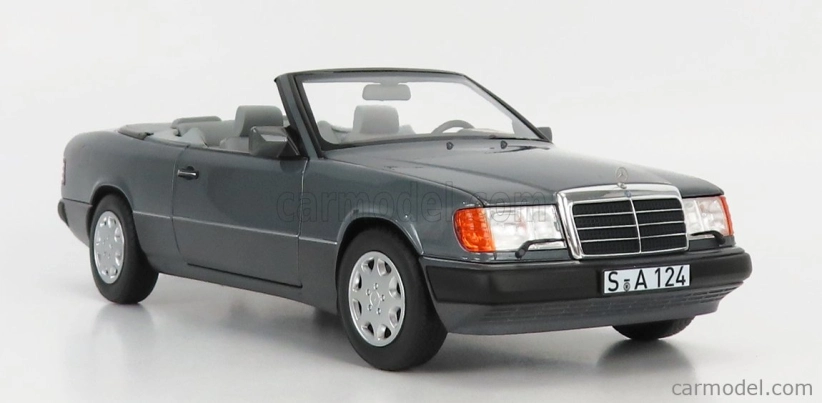 Norev Mercedes benz E-class 300ce 24v (a124) Cabriolet Open 1991 1:18 Grey Met
