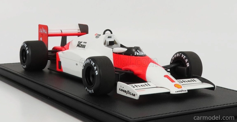 Gp-repliky Mclaren F1 Mp4/2b N 1 Sezóna 1985 Niki Lauda - Con Vetrina - S vitrínou 1:18 Bielo-červená