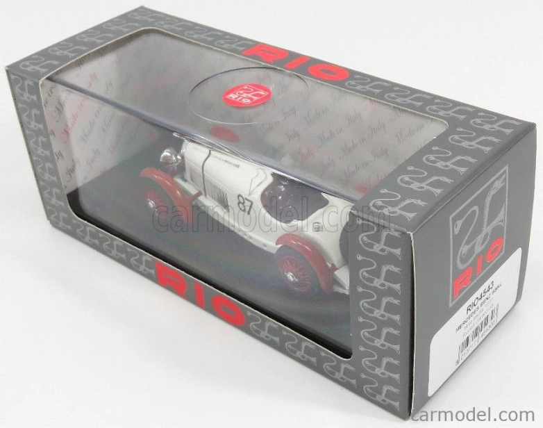 Rio-models Mercedes Benz Sskl Spider N 87 Winner Mille Miglia 1931 Rudolf Caracciola 1:43 Biela