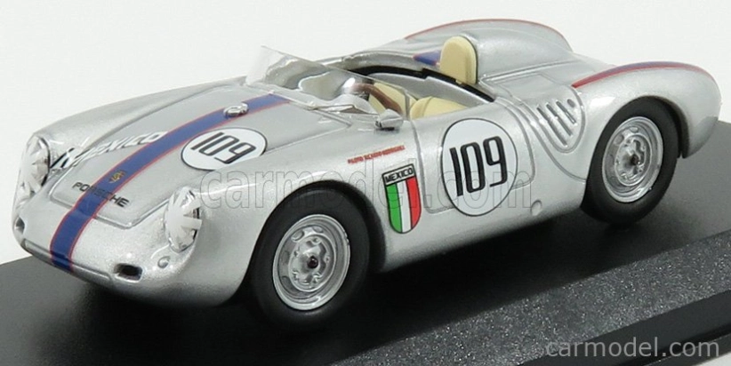 Najlepší model Porsche 550 Rs Spider N 109 Memorial Nassau Trophy Race 1957 R.rodriguez 1:43 Silver