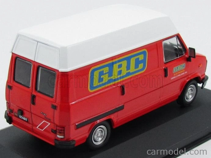 Edicola Fiat Ducato Van 1983 - Gbc Eletronics Cinisello Balsamo (mi) 1:43 Červená biela
