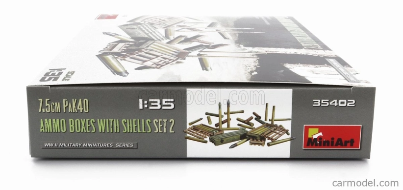 Miniart Príslušenstvo Vojenské 7,5cm Pak40 nábojnice s nábojmi Set 2 1:35 /