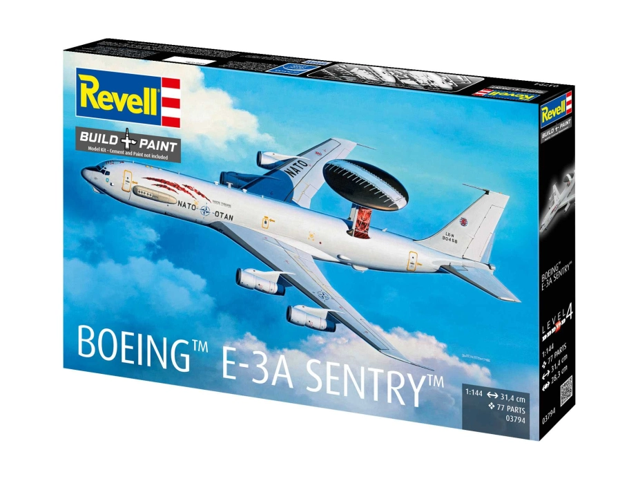 Plastic ModelKit lietadlo 03794 - Boeing E-3A (1:144)