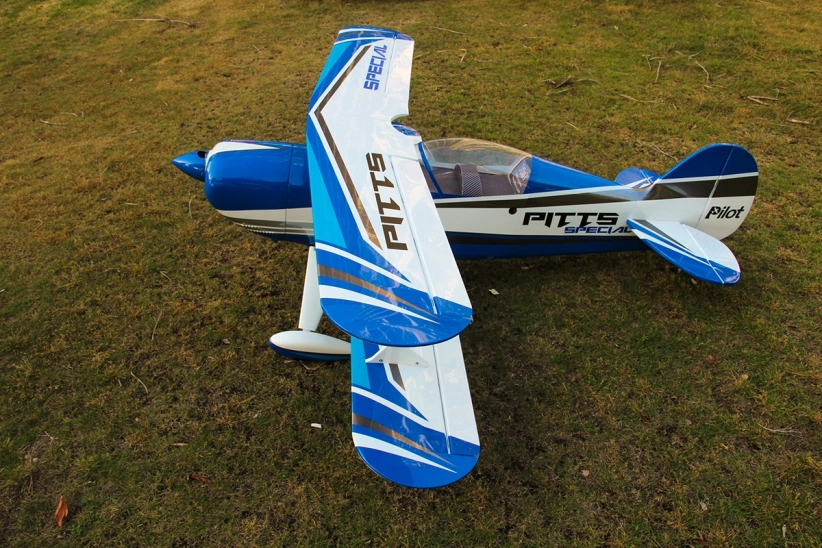 RC letadlo 87" Pitts S2B (2,2m), modrá