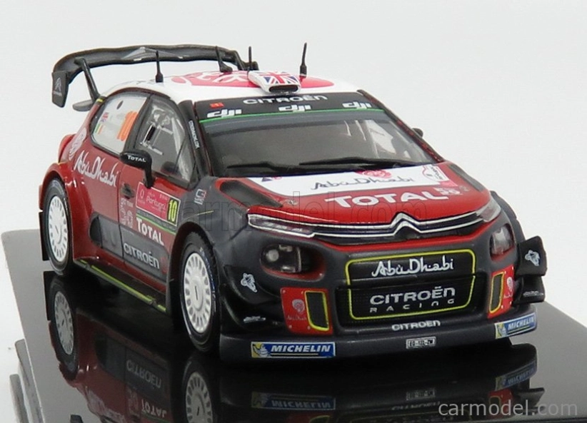 Ixo-models Citroen C3 Wrc Abu Dhabi N 10 Rally Portugalsko 2018 K.meeke - P.nagle 1:43 Červená sivá