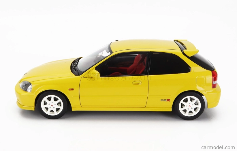 Motorhelix Honda Civic Ek9 Type R With Engine And Accessories 1999 1:18 Žlutá Barva Slunečního Světla