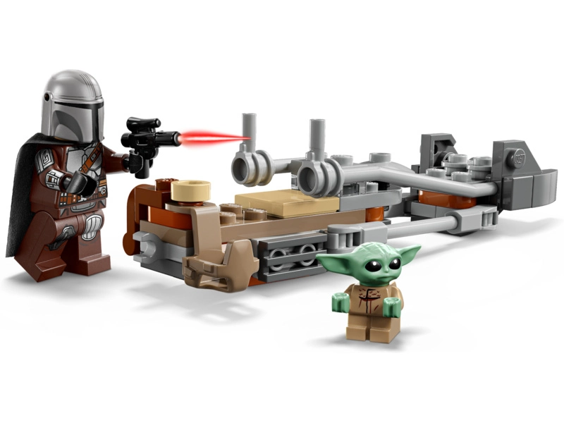 LEGO Star Wars - Mandalorian a Grogu a speederová motorka