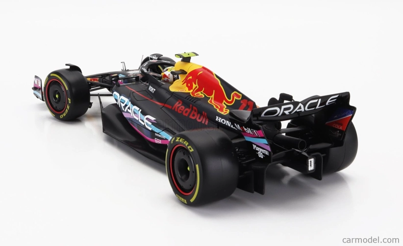 Bburago Red bull F1 Rb19 Team Oracle Red Bull Racing N 11 2nd Miami Gp 2023 Sergio Perez 1:18 Matt Blue