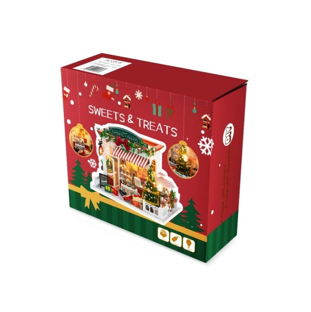 2Kids Toys miniatúrny domček Vianočný obchod s cukrovinkami