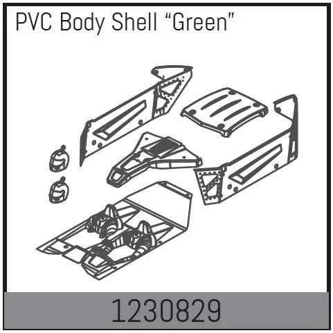1230829 - Body Shell Set - Green