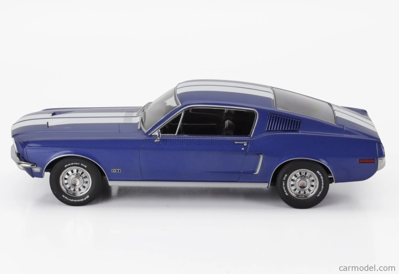 Kk-scale Ford usa Mustang Gt Fastback Coupe 1968 1:18 Blue White