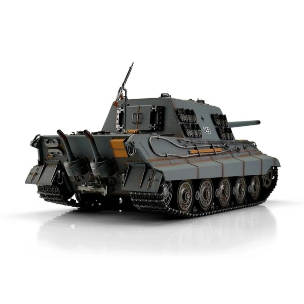 TORRO tank PRO 1/16 RC Jagdtiger sivá kamufláž – infra IR – servo