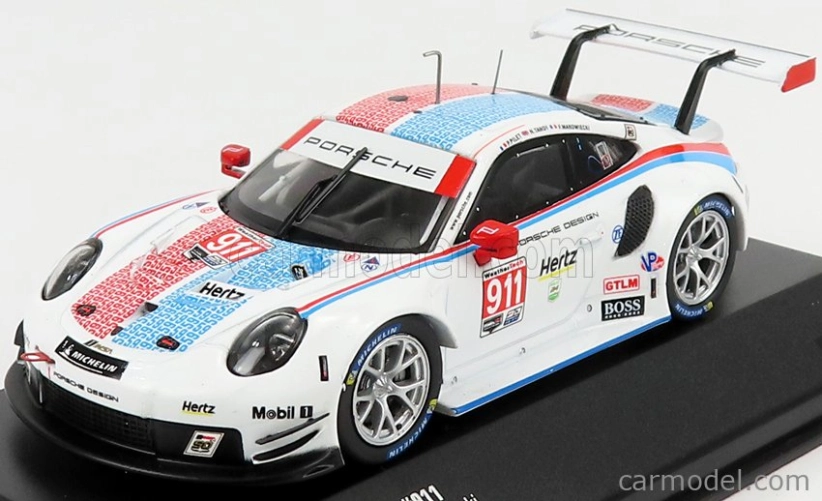 Ixo-models Porsche 911 991 Rsr Porsche Gt Team N 911 1:43, bílá
