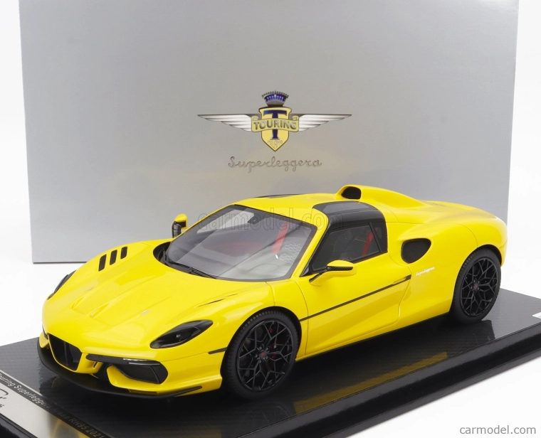 Tecnomodel Touring Superleggera Arese Rh95 (podvozok a motor Ferrari F-12) 2021 1:18 žltá