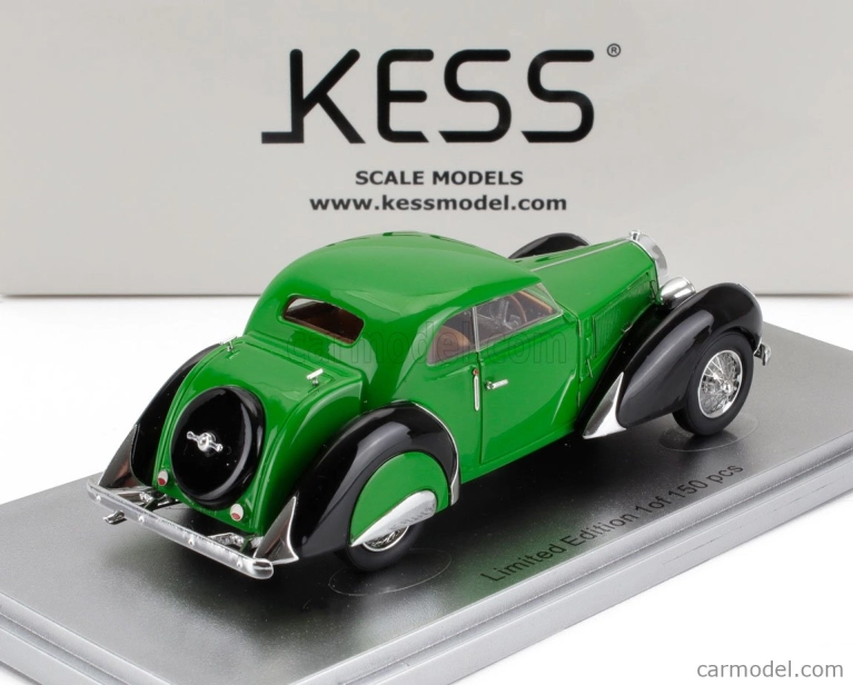 Kess-model Bugatti T57 Labourdette Vutotal Coupe 1936 1:43 zelená čierna