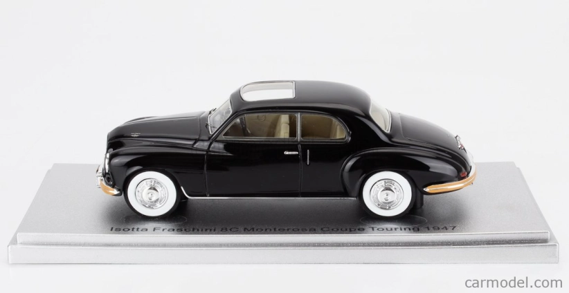 Kess-model Isotta fraschini 8c Monterosa Coupe Touring Open Roof 1947 1:43 Black