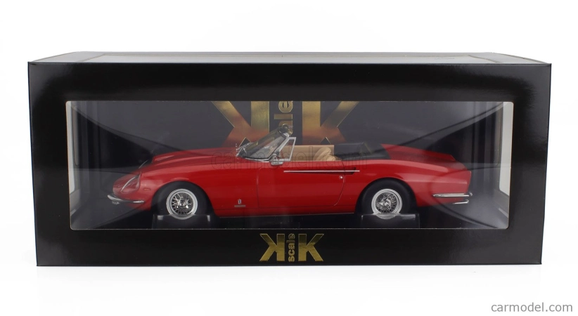 Ferrari 365 California Spider 1966 v mierke kk - Béžový interiér 1:18 Červená