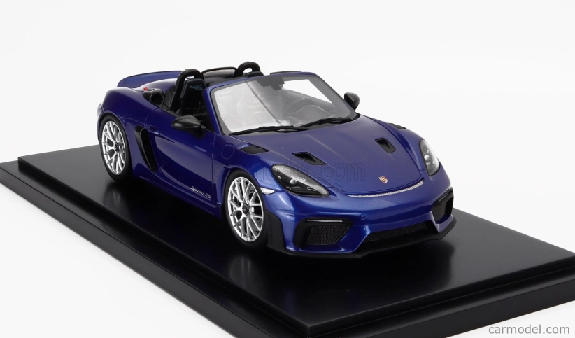 Spark-model Porsche 718 (982) Spider Rs 2024 - Con Vetrina - S vitrínou 1:18 modrá