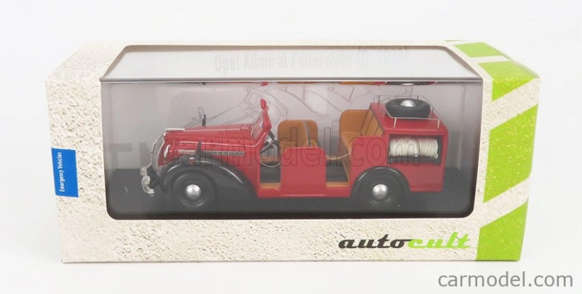 Autocult Opel Admiral Truck Feuerwehr - Fire Engine Germany 1938 1:43 Red