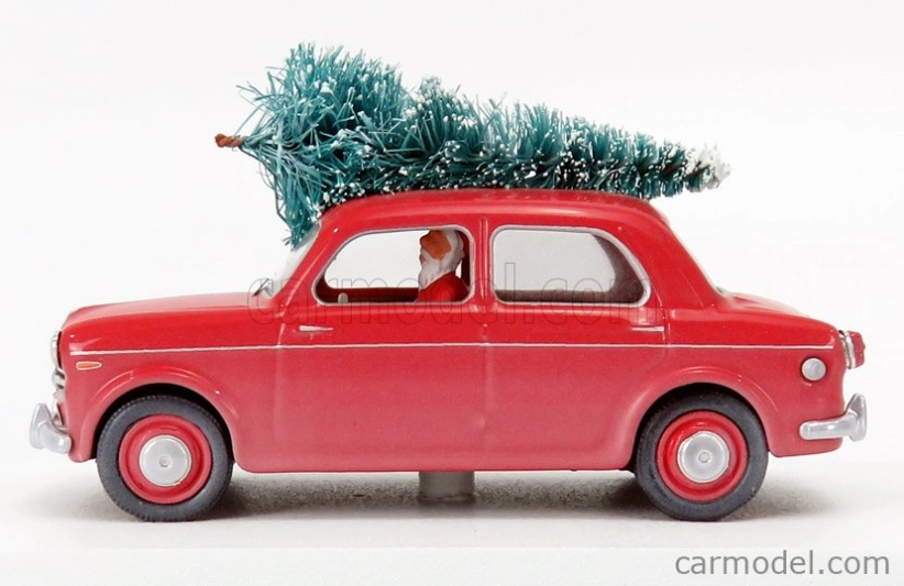 Rio-models Fiat 1100/103 1954 - Christmas Edition 2020 - Con Babbo Natale - With Figure Santa Claus 1:43 Red