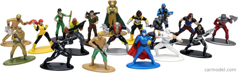 Jada Figures Set 18 X G.i.joe Figures Nano Metalfigs 1:32 Různé
