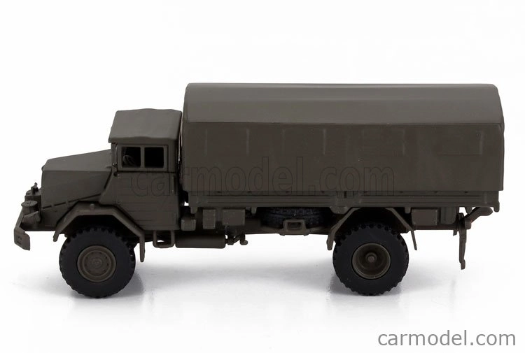 Schuco MAN 630 Truck Telonato German Army 2-assi 1958 1:87 Vojenská Zelená